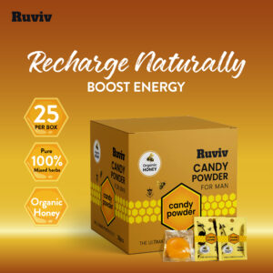 Pure Honey Candy with Coffee, Ginseng & Natural Herbs For Him, Full Box of 25pc