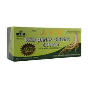 Royal King Red Panax Ginseng Extract 6000mg, 0.33 Fl Oz (Pack of 30)