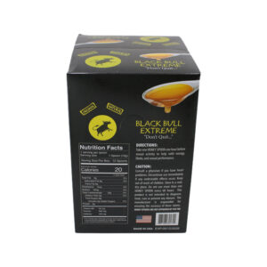 Black Bull Extreme Honey Blend – Sugar & Caffeine Free Formula with Caviar Fish Oils (12 Count)