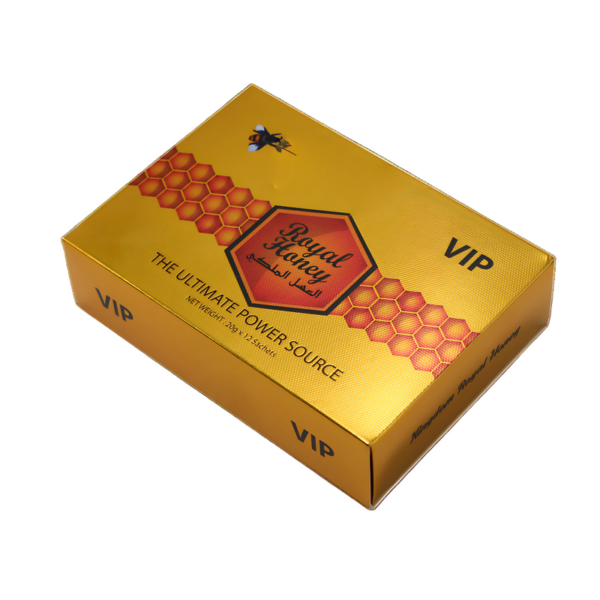 Original VIP Royal Herbal Premium Honey Blend Energy Power Source – 12ct Box