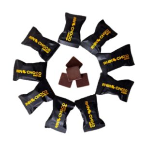 Rhino Choco VIP Chocolate & 5x Stronger Pau De Cabinda Powder, for Him - 12 Pack