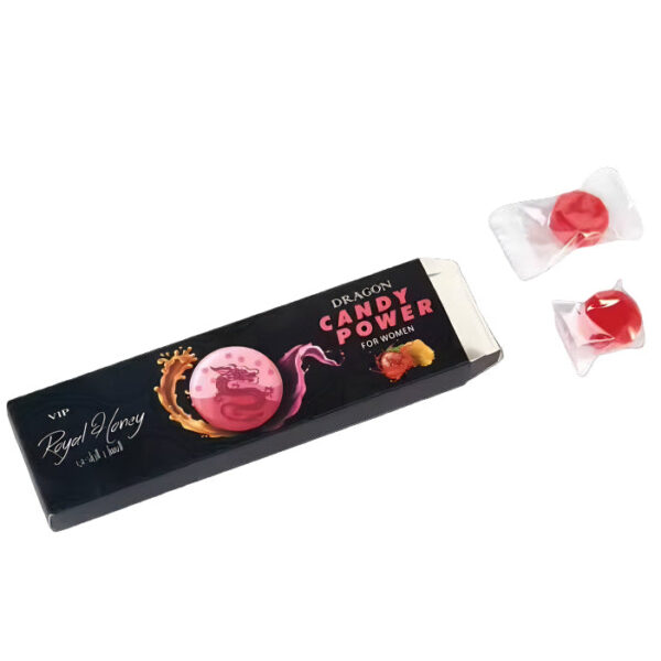 Dragon Candy Power Booster with Royal Honey & Bee Pollen for Women - Strawberry 6 Count