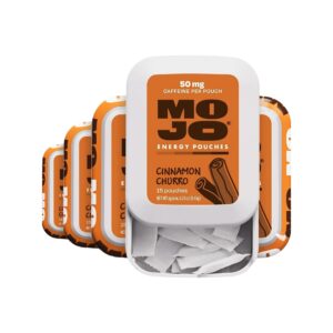 MOJO Energy Pouches, Tropical Punch Flavor, 50 mg per Caffeine Pouch, 15 Pouches, 5-Pack