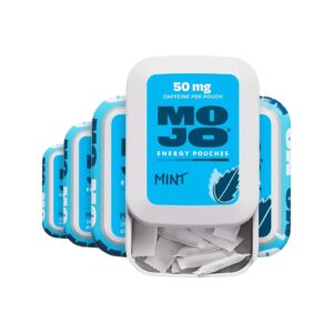 MOJO Energy Pouches, Tropical Punch Flavor, 50 mg per Caffeine Pouch, 15 Pouches, 5-Pack