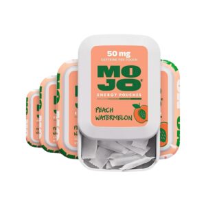 MOJO Energy Pouches, Tropical Punch Flavor, 50 mg per Caffeine Pouch, 15 Pouches, 5-Pack
