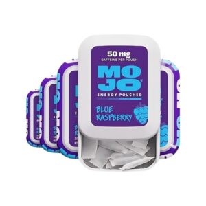 MOJO Energy Pouches, Tropical Punch Flavor, 50 mg per Caffeine Pouch, 15 Pouches, 5-Pack